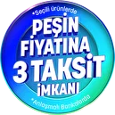 Peşin fiyatına 3 taksit imkanı